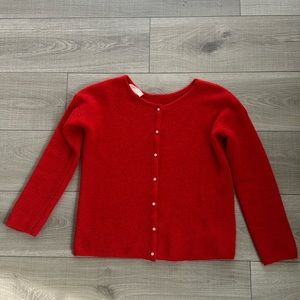 Sezane red Gaspars cardigan sweater xs